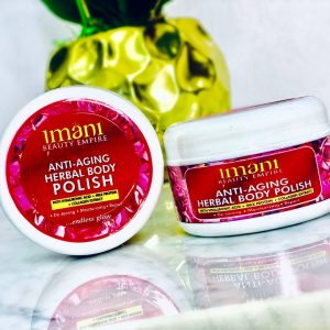 Buy Anti-Aging Herbal Body Polish Online. Enjoy safe shopping online with our ecommerce. ✓ Best Price in Nigeria ✓ Fast Delivery & Express delivery Available. Also available at the Lagos and Abuja offices of Imani Aesthetic and Laser Clinic
